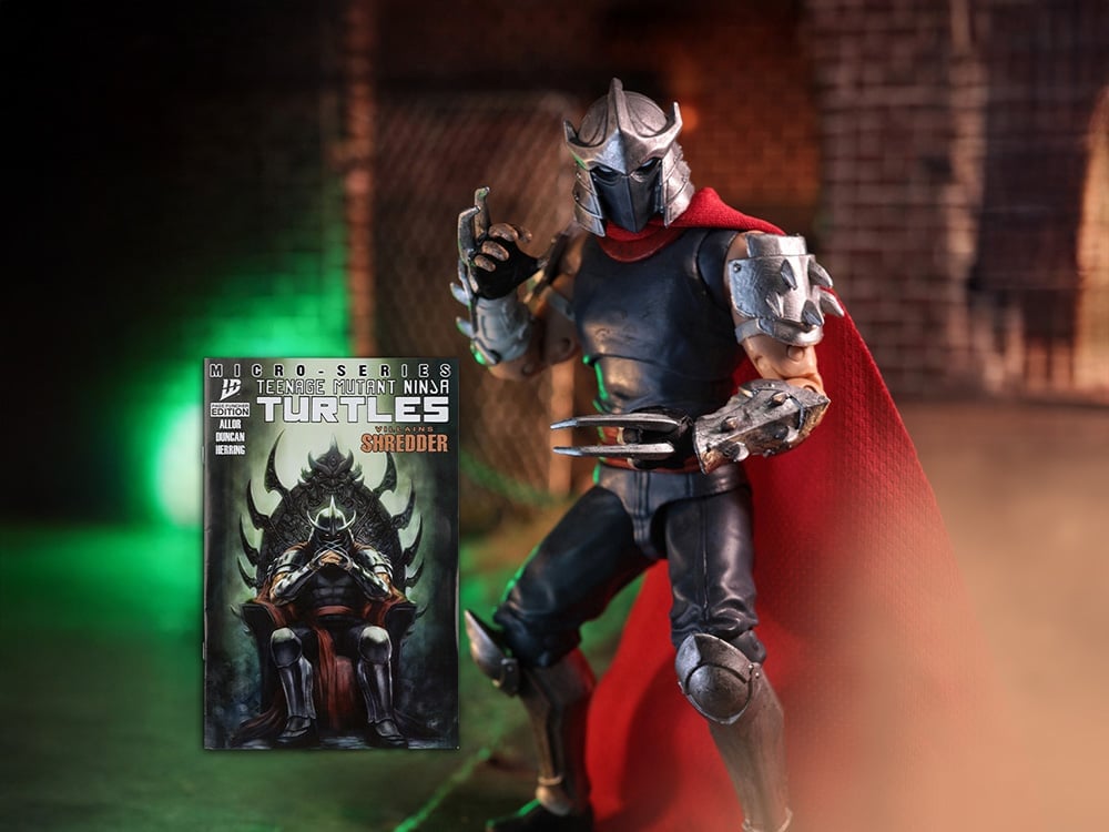 Teenage Mutant Ninja Turtles Page Punchers Shredder with Comic image 1