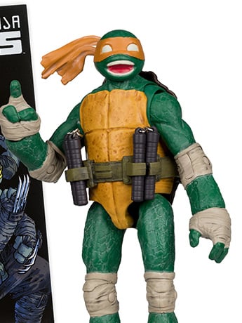 Teenage Mutant Ninja Turtles Page Punchers Michelangelo with Comic image 2