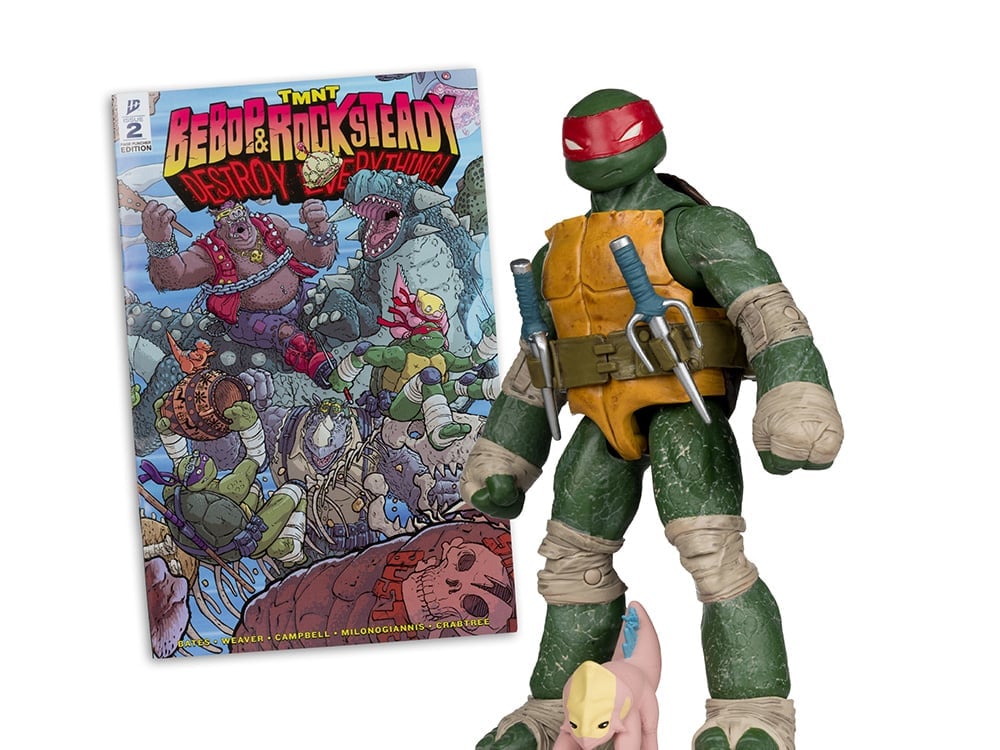 Teenage Mutant Ninja Turtles Page Punchers Raphael with Comic image 1