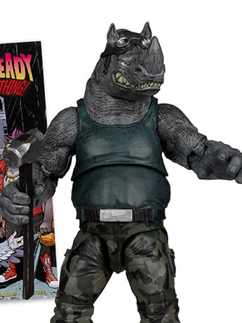 Teenage Mutant Ninja Turtles Page Punchers Rocksteady with Comic image 2