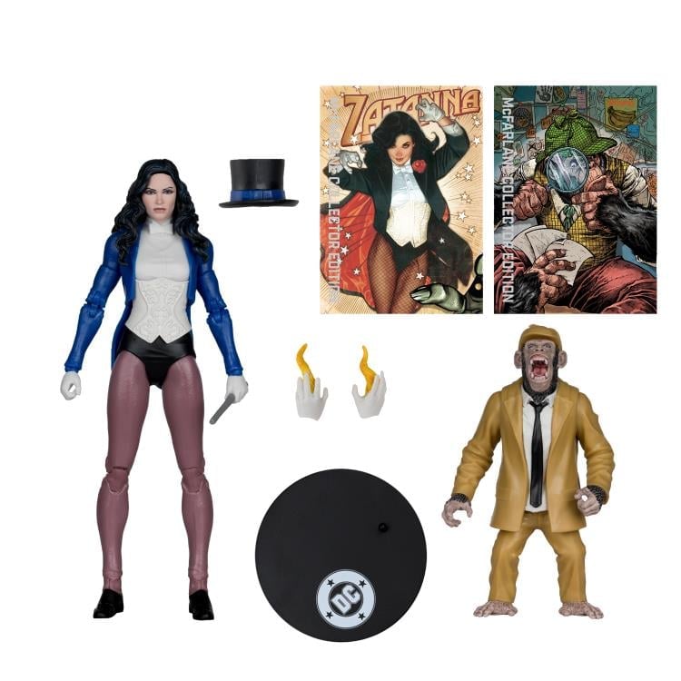DC Classic DC Multiverse Collector Edition Zatanna with Detective Chimp Set (Chase) image 6