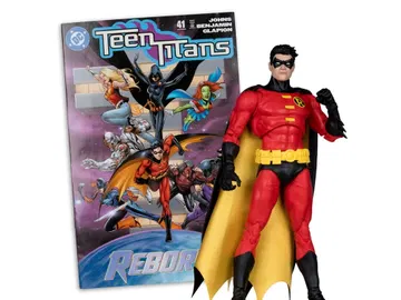 Teen Titans #41 Page Punchers Robin (Tim Drake) with Comic