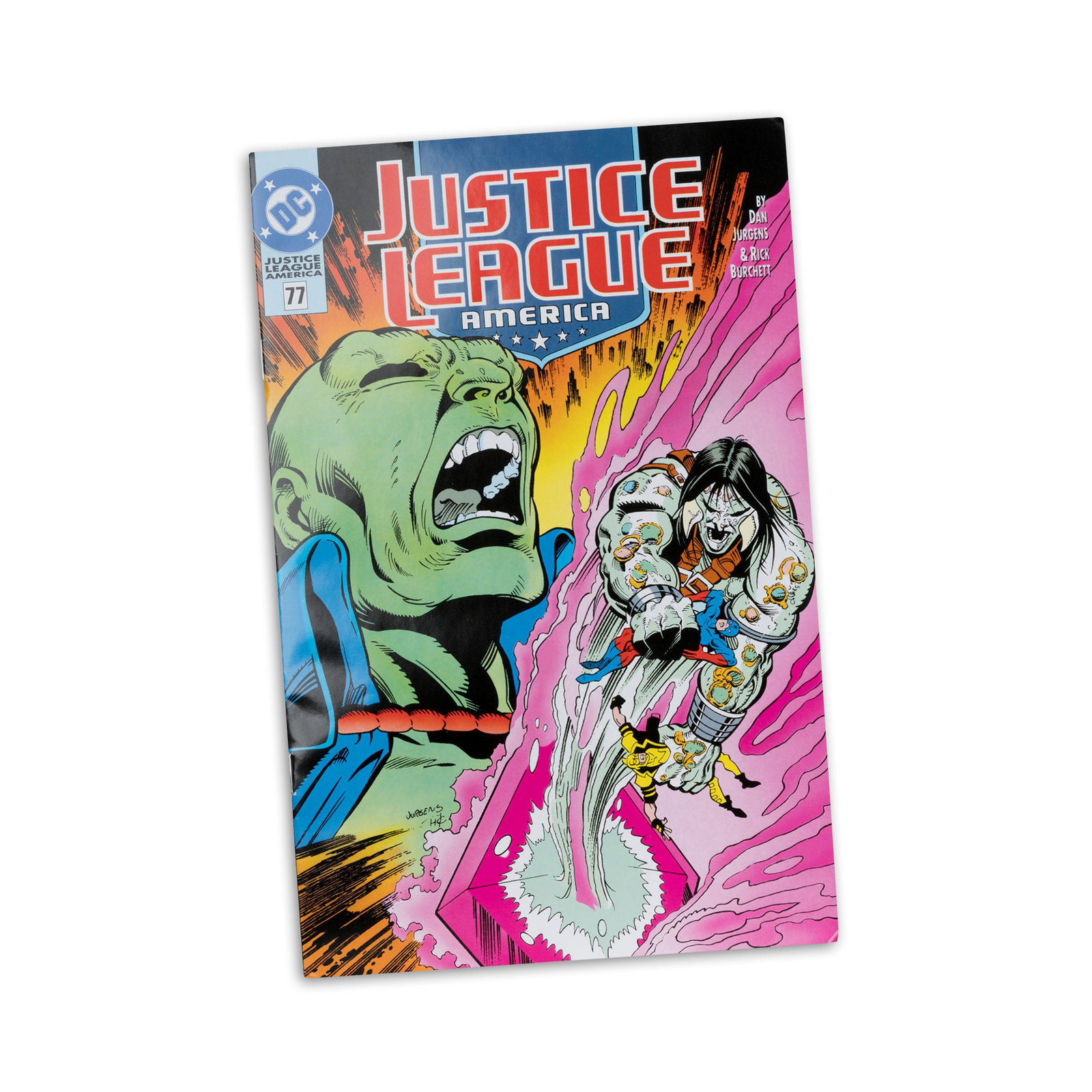 Justice League America #77 Page Punchers Martian Manhunter with Comic image 7