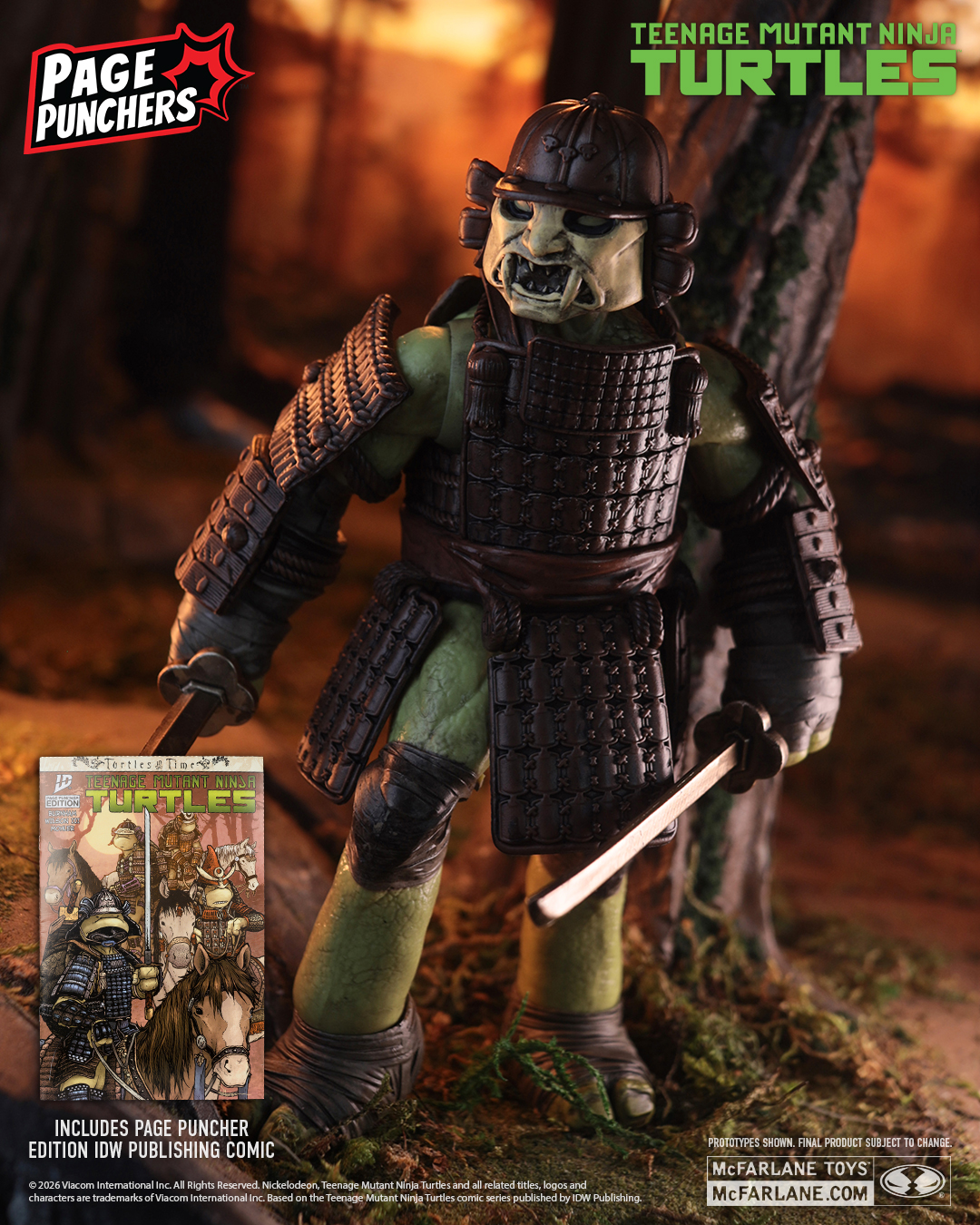Teenage Mutant Ninja Turtles: Turtles in Time Page Punchers Leonardo with Comic image 3