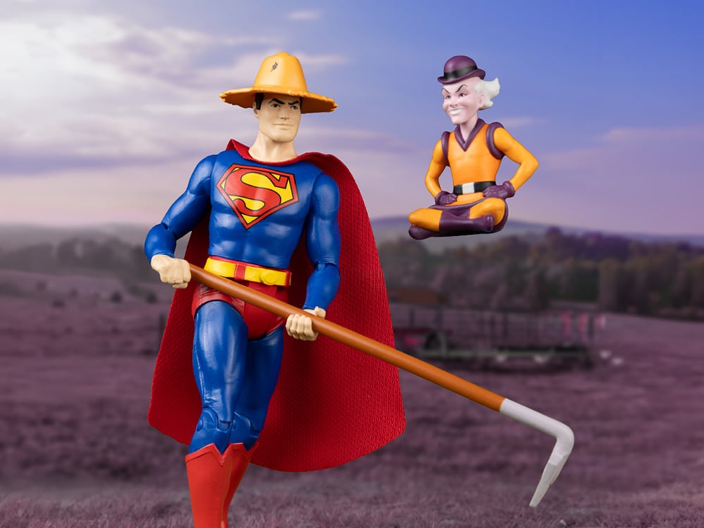 Super Friends DC Retro Farmer Superman and Mr. Mxyzptlk Two-Pack image 1