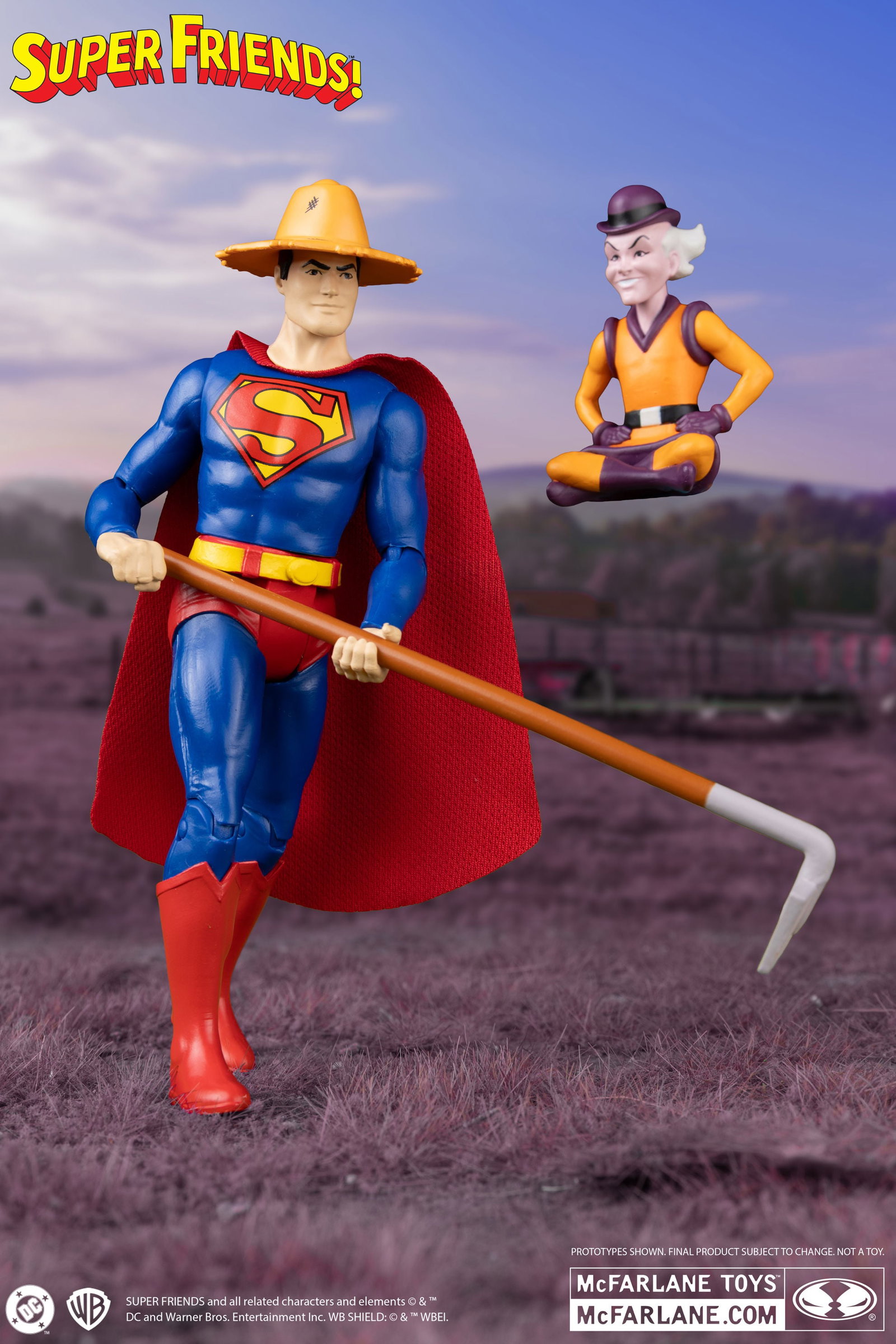 Super Friends DC Retro Farmer Superman and Mr. Mxyzptlk Two-Pack image 3