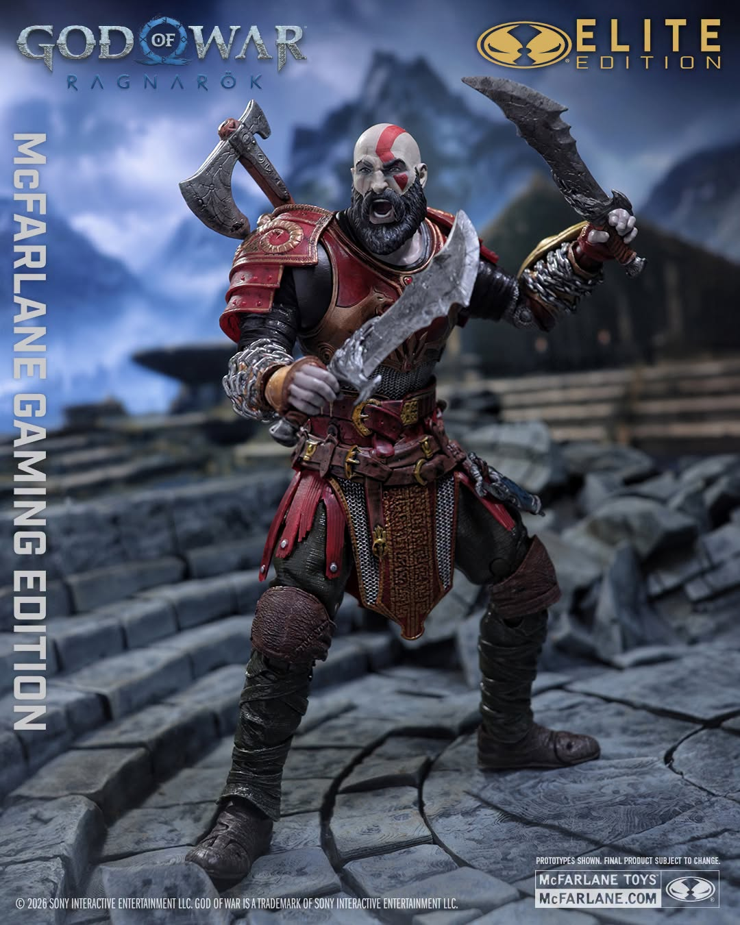 God of War Ragnarok McFarlane Elite Edition Kratos (Ares Armor) Deluxe image 3