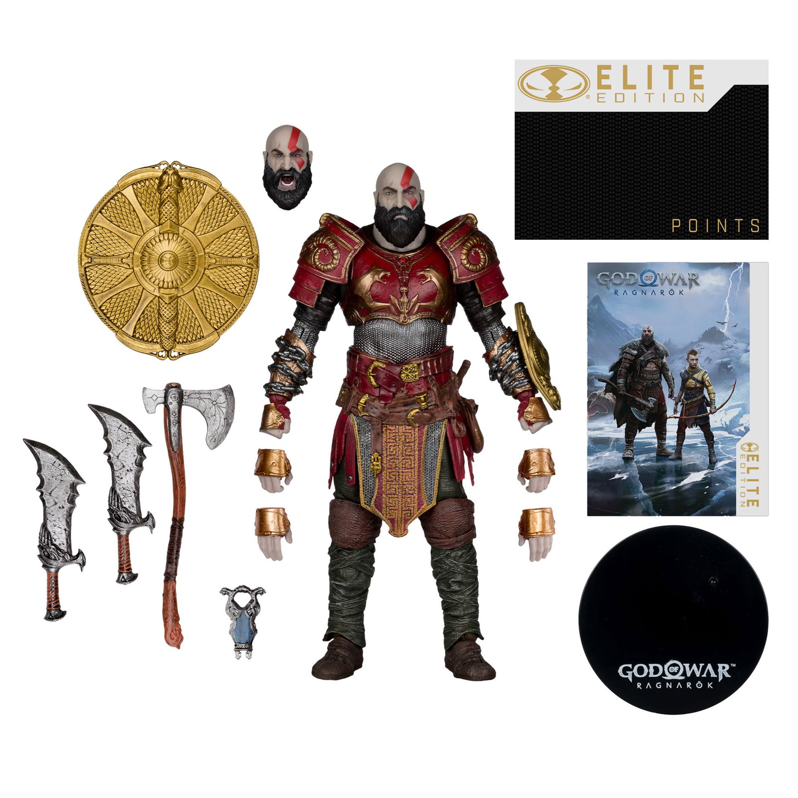 God of War Ragnarok McFarlane Elite Edition Kratos (Ares Armor) Deluxe image 8