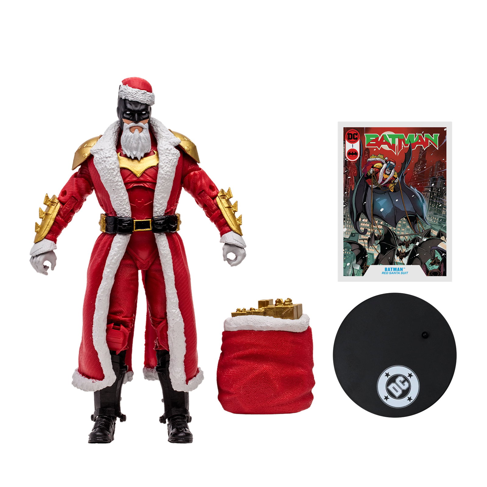 DC Multiverse McFarlane Vault Collection Batman (Red Santa Suit) image 9