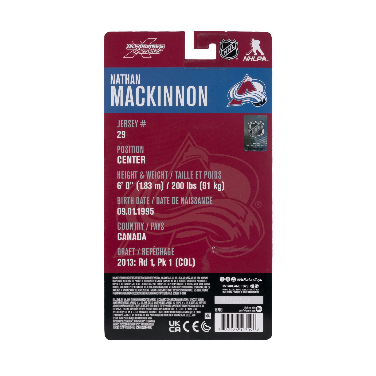 NHL SportsPicks Nathan MacKinnon (Colorado Avalanche) image 9