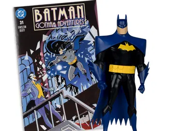 Batman: Gotham Adventures #31 Page Punchers Batman with Comic