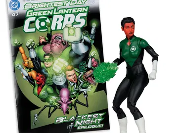 Green Lantern Corps #47 Page Punchers Soranik Natu with Comic