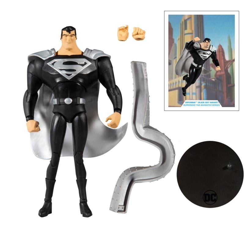 Superman: The Animated Series DC Multiverse Superman (Black Suit) image 9