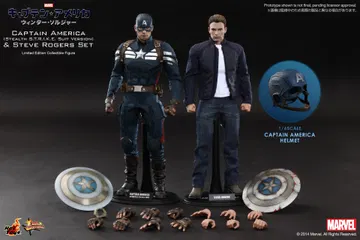 Captain America / The Winter Soldier - Captain America (Stealth S.T.R.I.K.E. Suit Version) & Steve Rogers Set