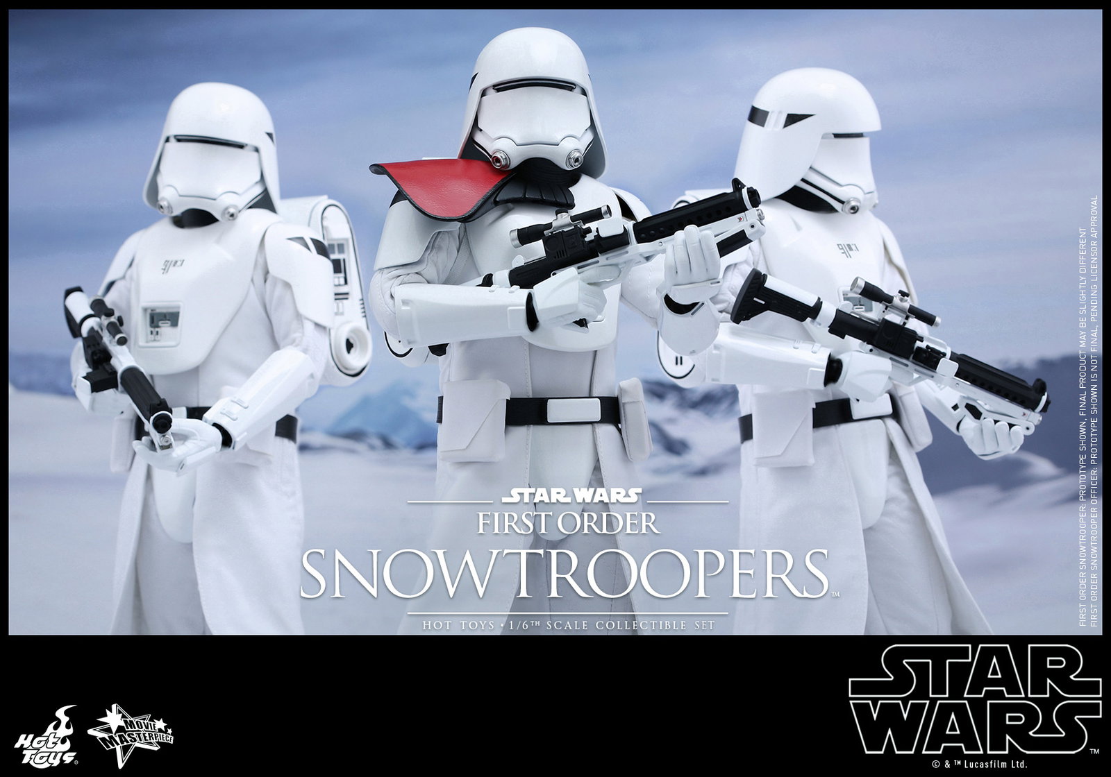 Star Wars The Force Awakens - First Order Snowtroopers Set (Regular & Officer Versions) [With Bonus Accessory] image 2