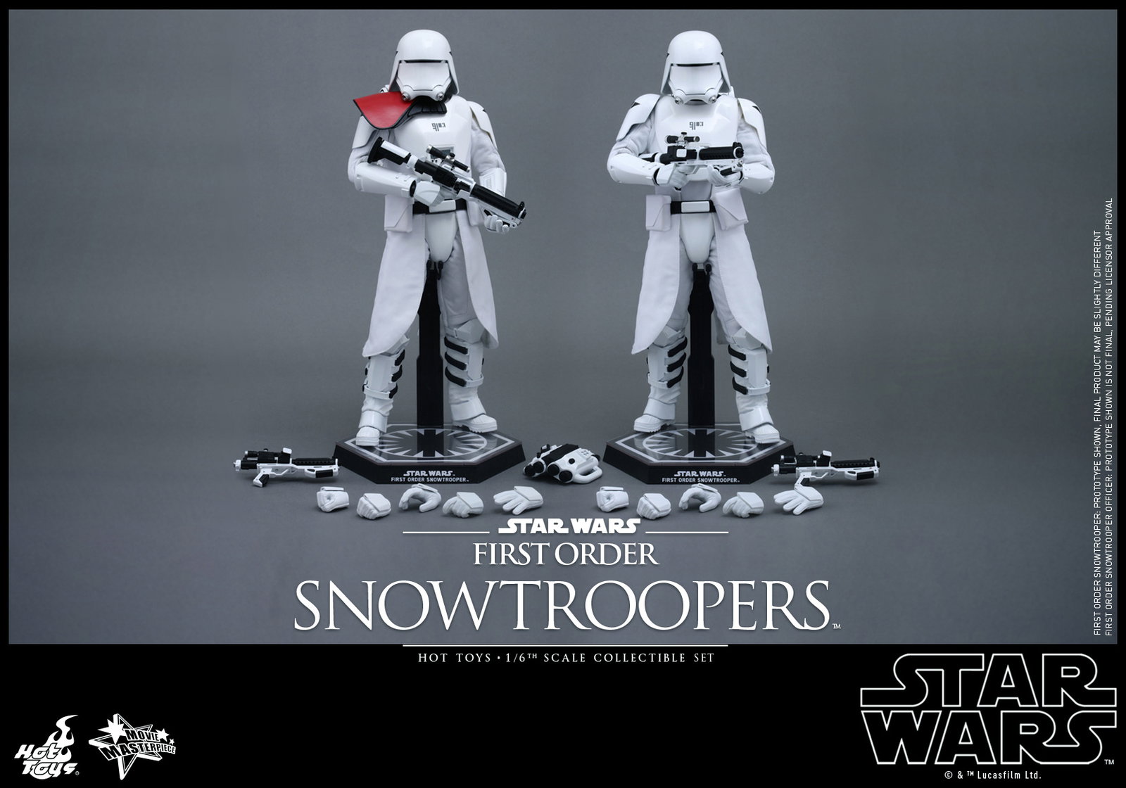 Star Wars The Force Awakens - First Order Snowtroopers Set (Regular & Officer Versions) [With Bonus Accessory] image 3