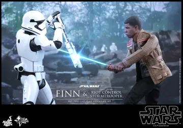 Star Wars The Force Awakens - Finn & First Order Stormtrooper (Riot Control Version) Set