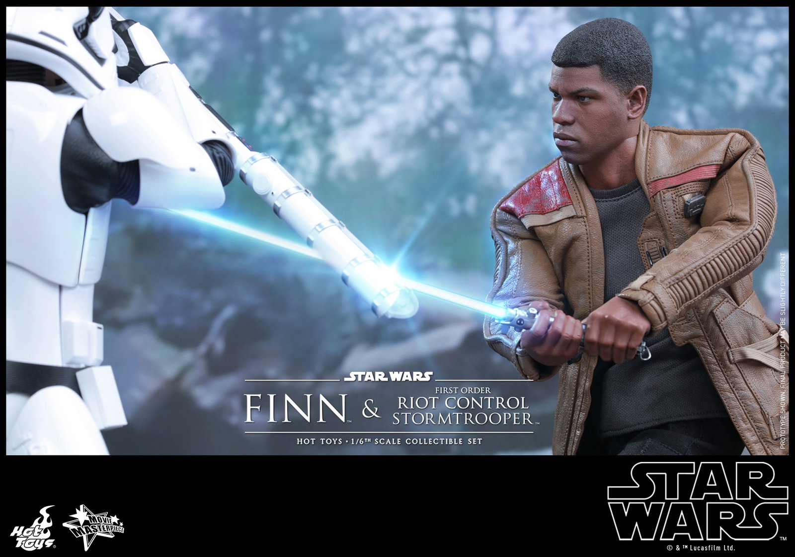 Star Wars The Force Awakens - Finn & First Order Stormtrooper (Riot Control Version) Set image 3