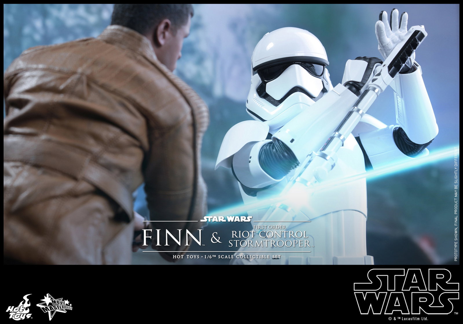 Star Wars The Force Awakens - Finn & First Order Stormtrooper (Riot Control Version) Set image 4