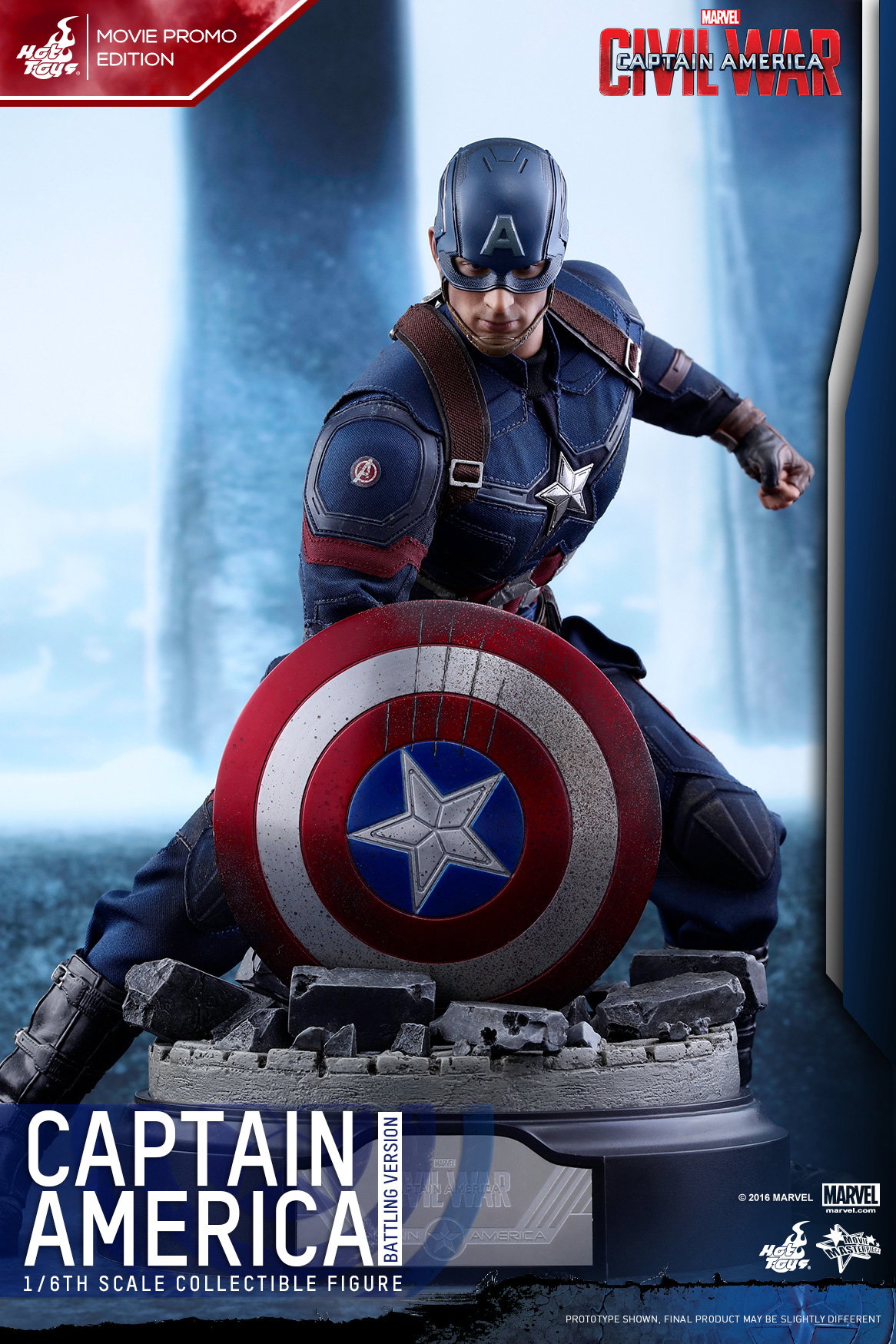 Captain America Civil War - Captain America (Battling Version) image 5