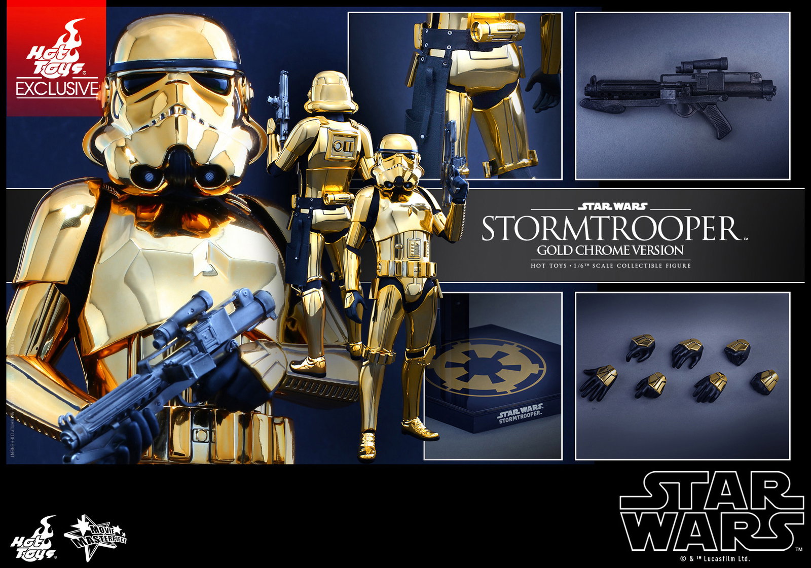 Star Wars - Stormtrooper (Gold Chrome Version) image 8