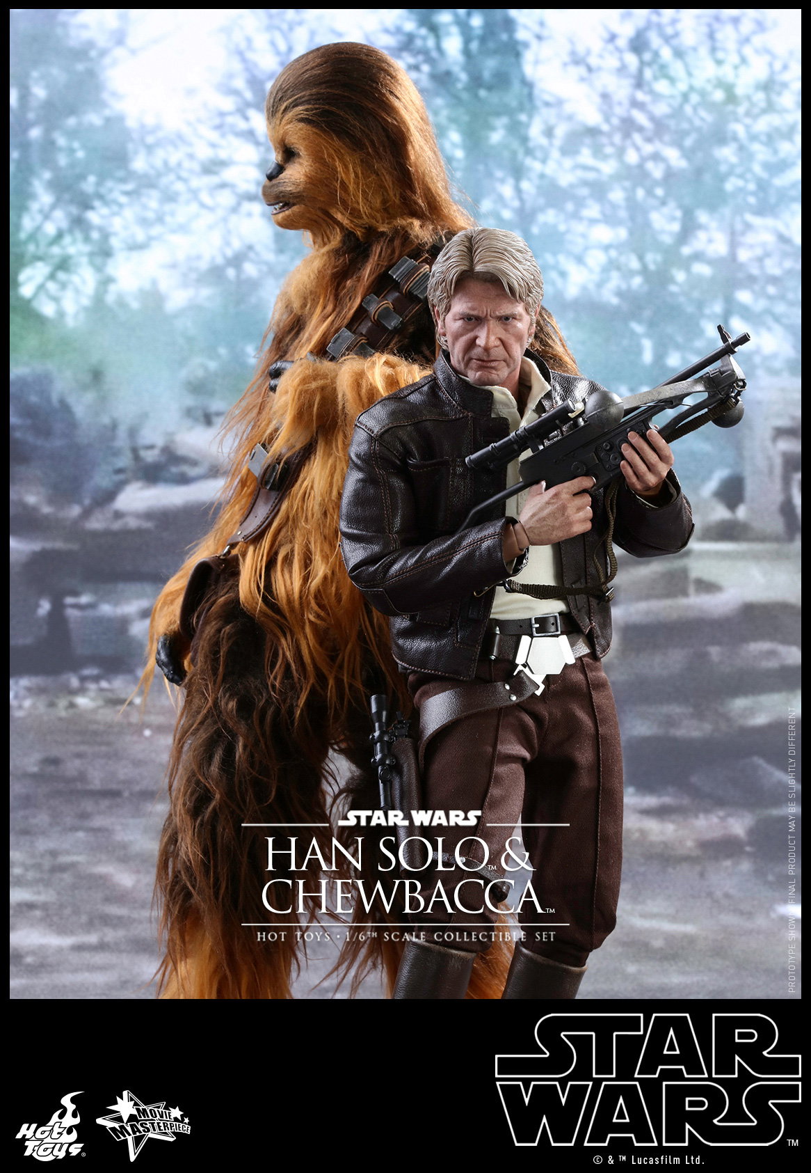 Star Wars The Force Awakens - Han Solo & Chewbacca Set [With Bonus Accessories] image 3