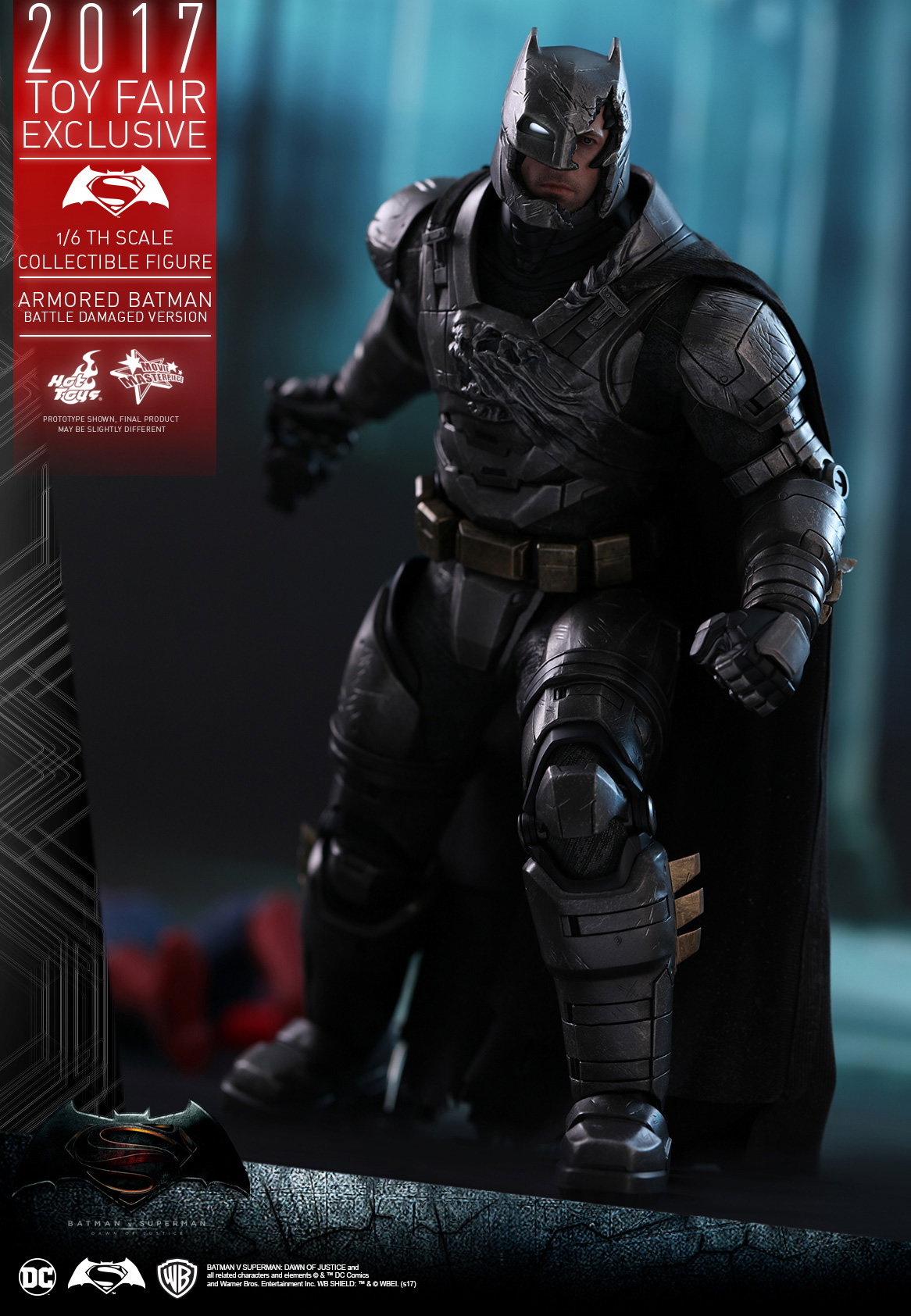 Batman v Superman Dawn of Justice - Armored Batman (Battle Damaged Version) image 9