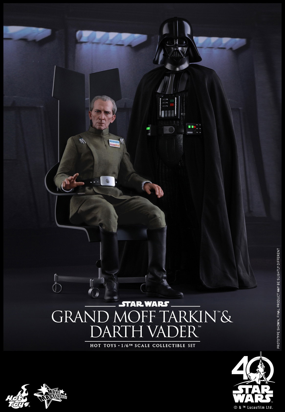 Star Wars / Episode IV A New Hope - Grand Moff Tarkin & Darth Vader Set image 2