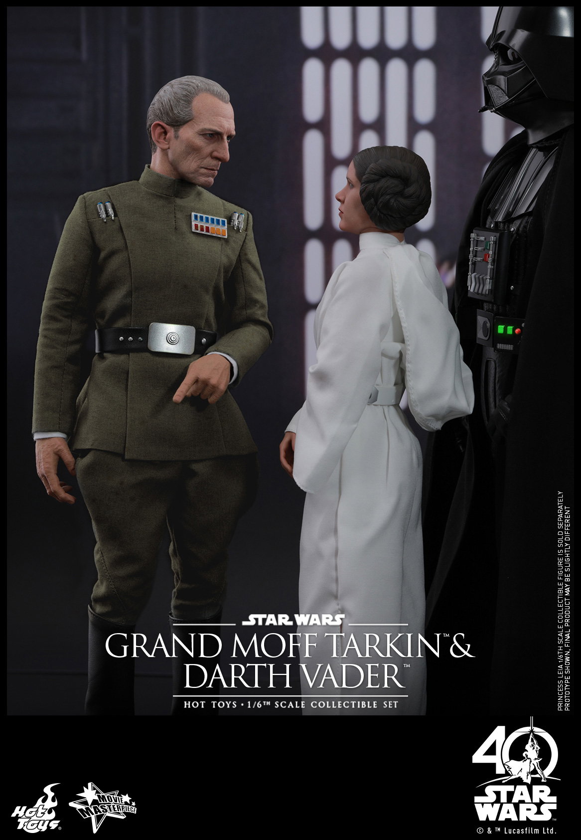 Star Wars / Episode IV A New Hope - Grand Moff Tarkin & Darth Vader Set image 3