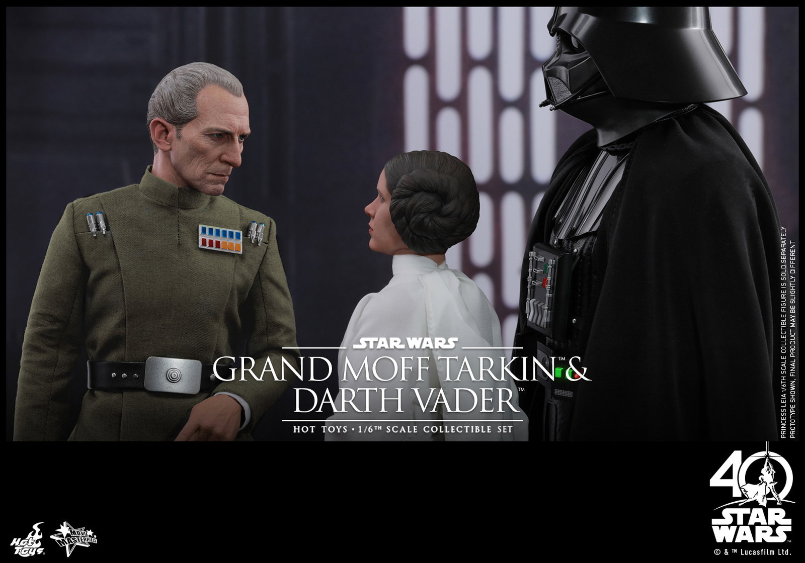Star Wars / Episode IV A New Hope - Grand Moff Tarkin & Darth Vader Set image 4