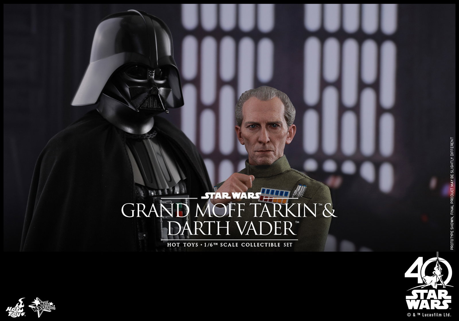 Star Wars / Episode IV A New Hope - Grand Moff Tarkin & Darth Vader Set image 5