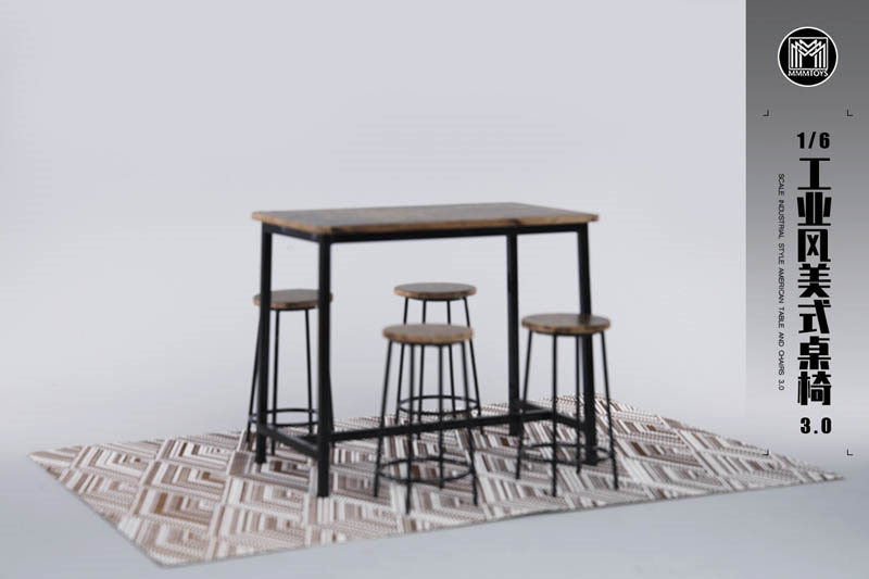 Industrial Style American Table and Chairs 3.0 image 2