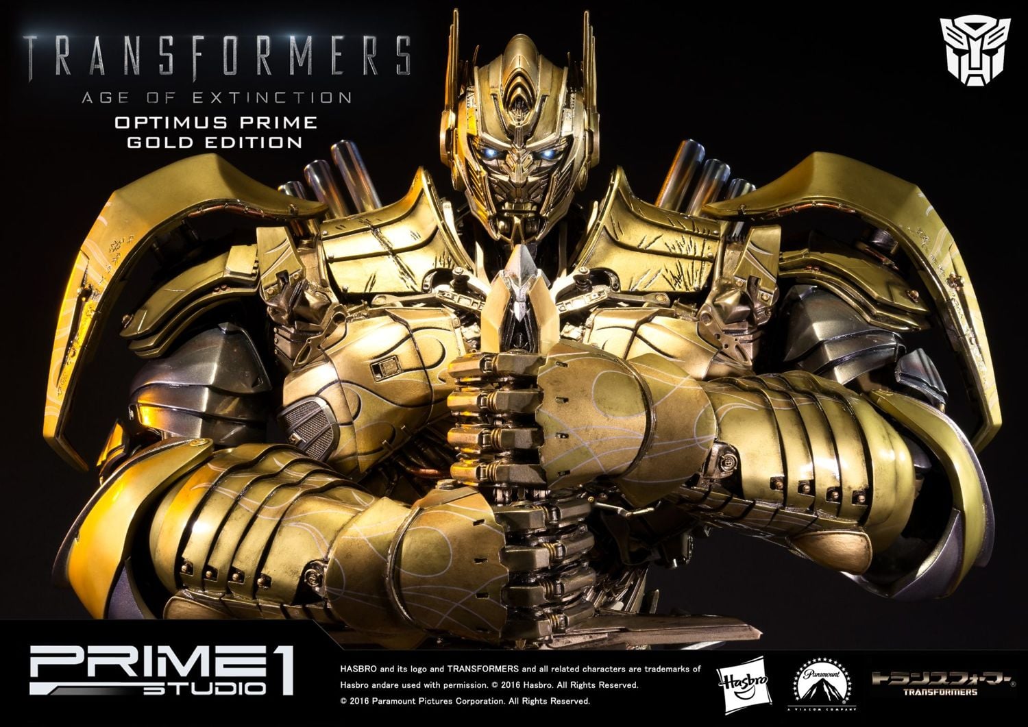 Transformers: Age of Extinction Optimus Prime Knight Edition Gold Version image 7