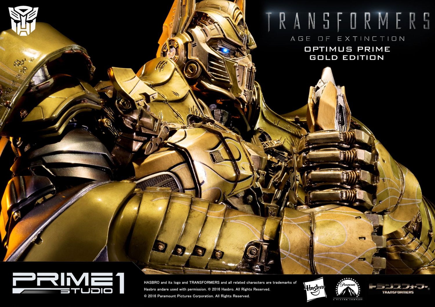 Transformers: Age of Extinction Optimus Prime Knight Edition Gold Version image 8