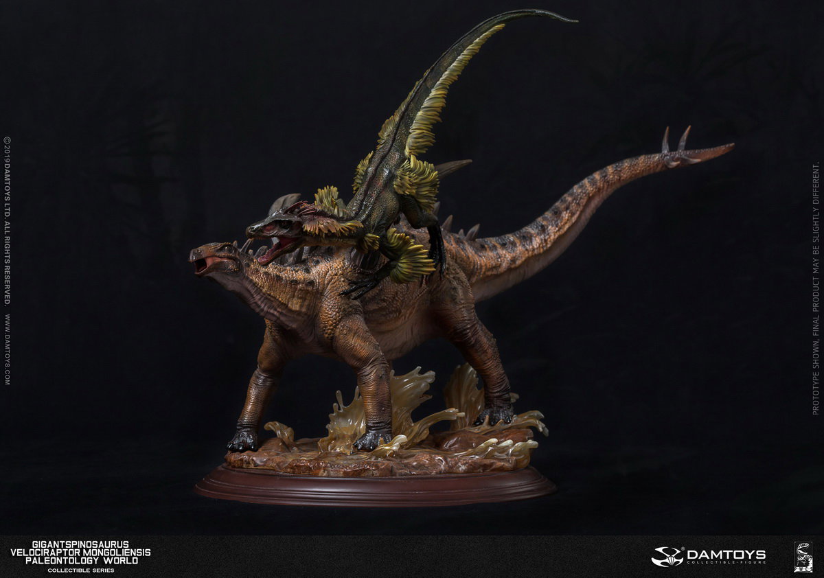 Spinosaurus and Inner Mongolian Raptor Statue - MUS011/A/B/EX image 1