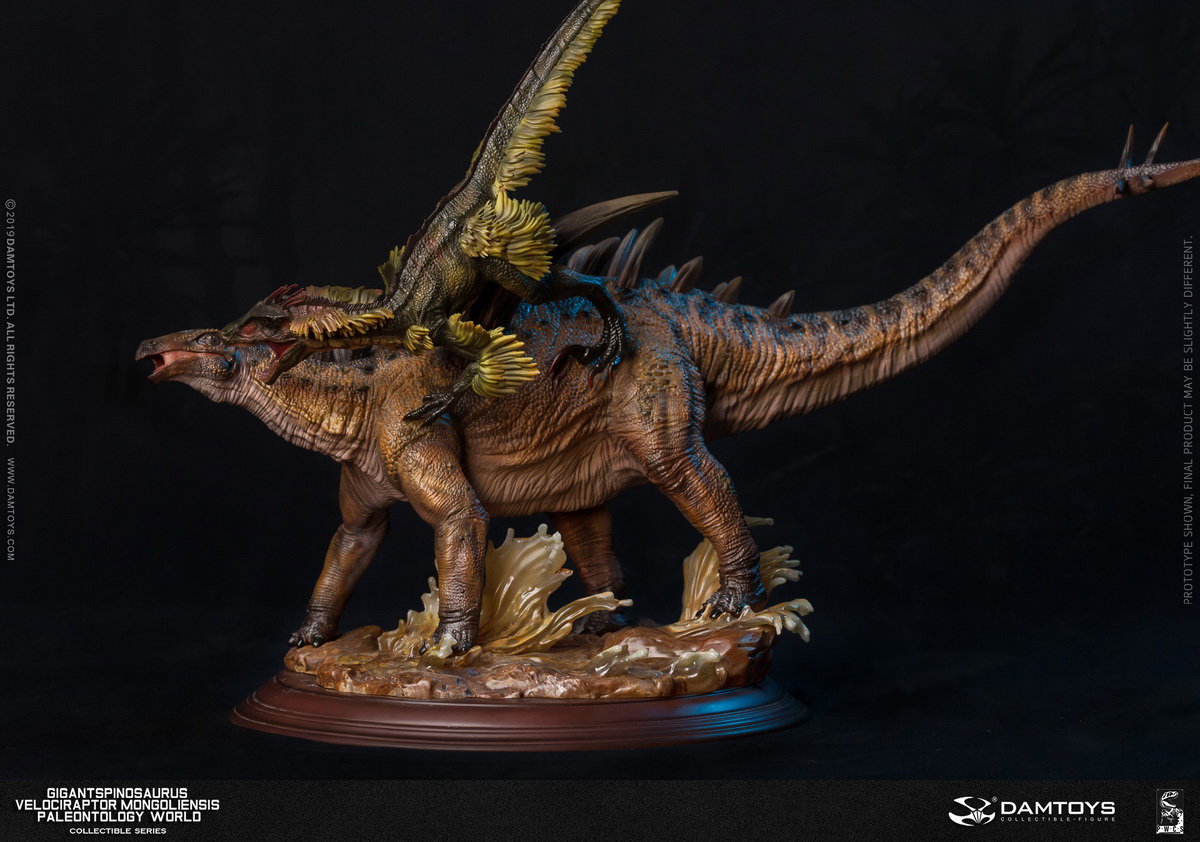 Spinosaurus and Inner Mongolian Raptor Statue - MUS011/A/B/EX image 2