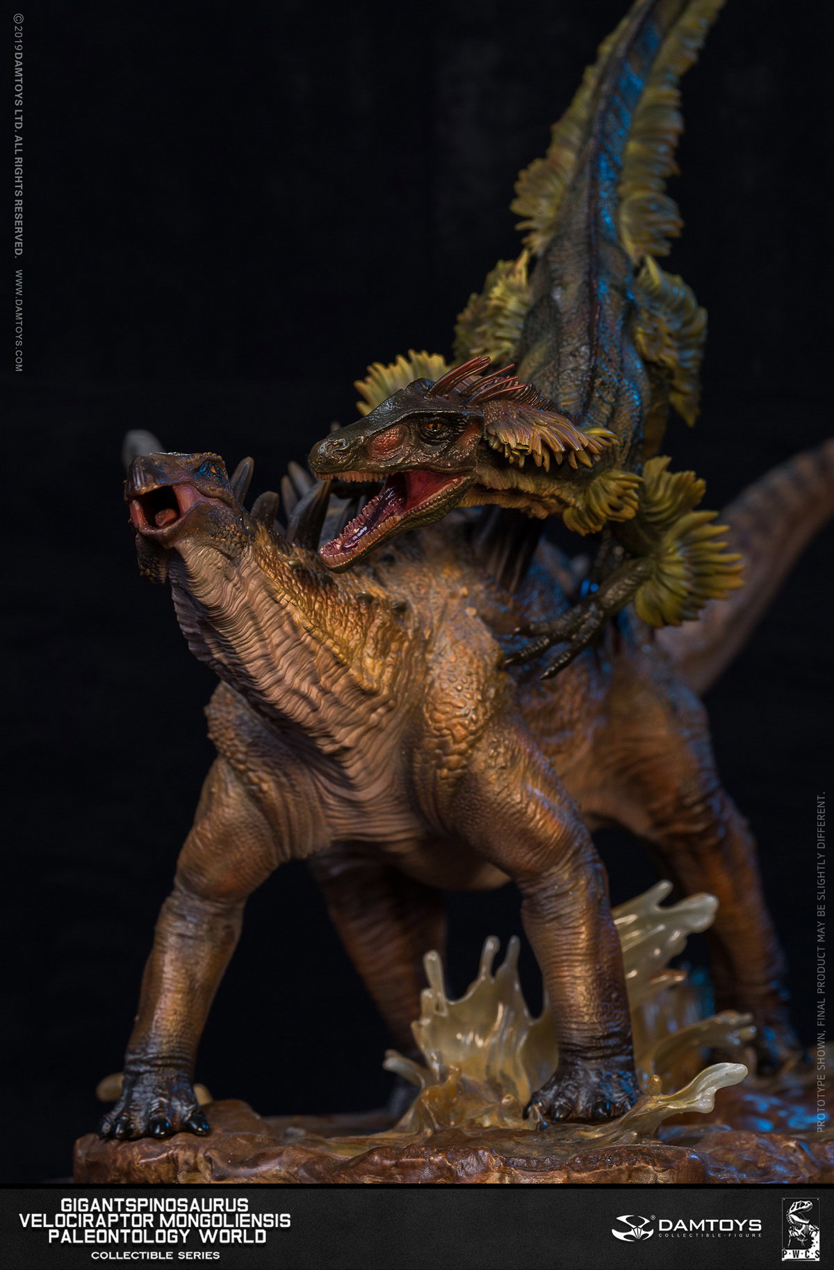 Spinosaurus and Inner Mongolian Raptor Statue - MUS011/A/B/EX image 3
