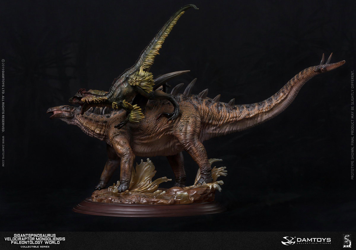 Spinosaurus and Inner Mongolian Raptor Statue - MUS011/A/B/EX image 6