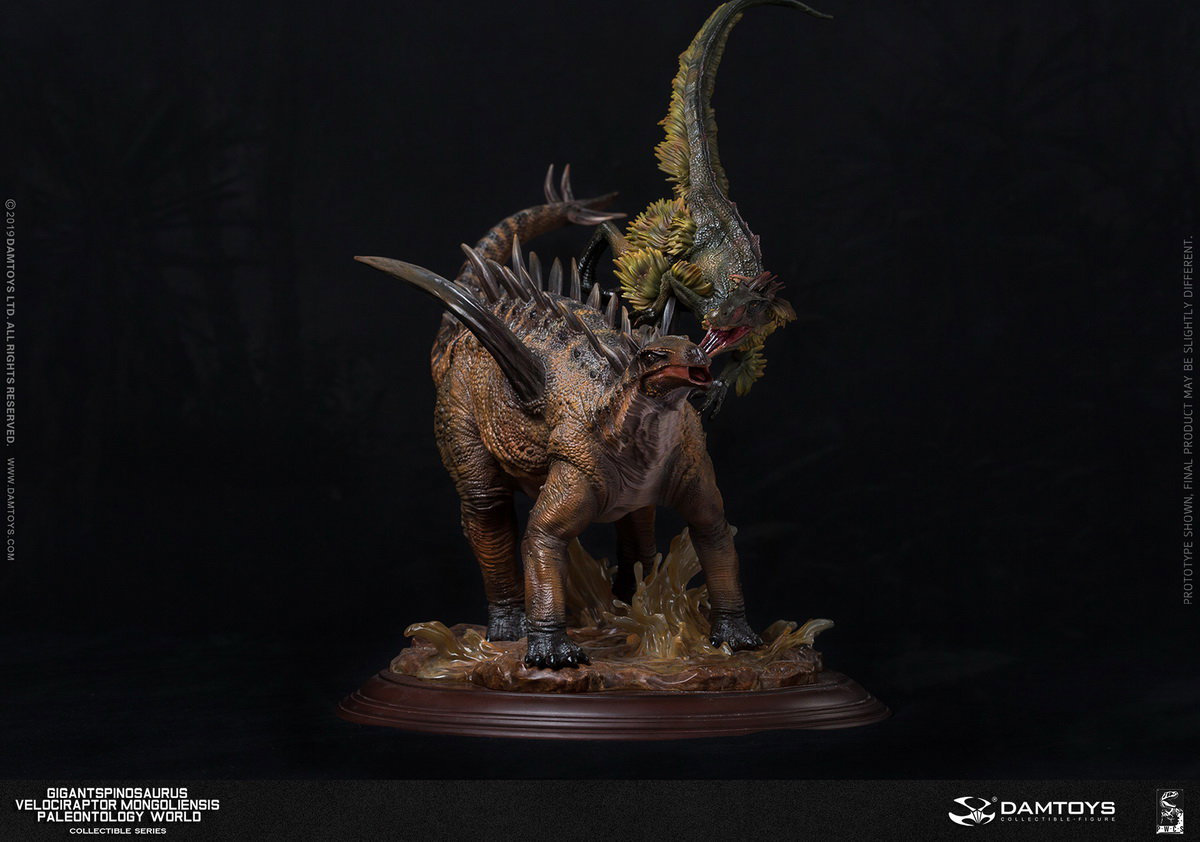 Spinosaurus and Inner Mongolian Raptor Statue - MUS011/A/B/EX image 7