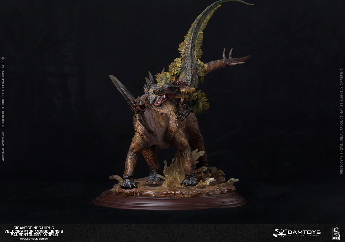 Spinosaurus and Inner Mongolian Raptor Statue - MUS011/A/B/EX image 8
