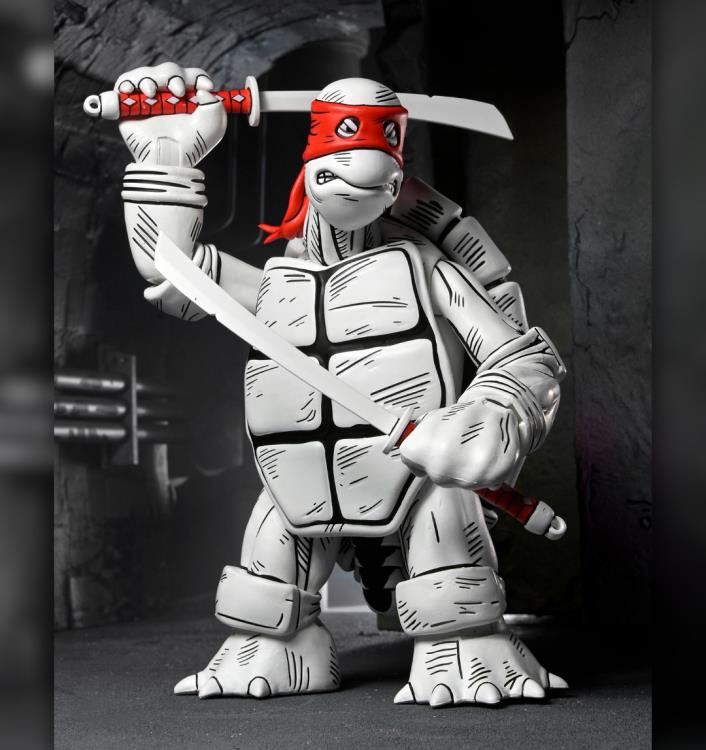 Teenage Mutant Ninja Turtles The First Sketch Turtles (Black & White) Two-Pack image 6