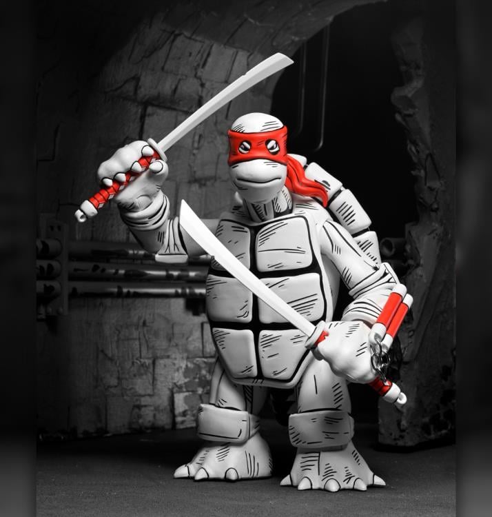 Teenage Mutant Ninja Turtles The First Sketch Turtles (Black & White) Two-Pack image 8