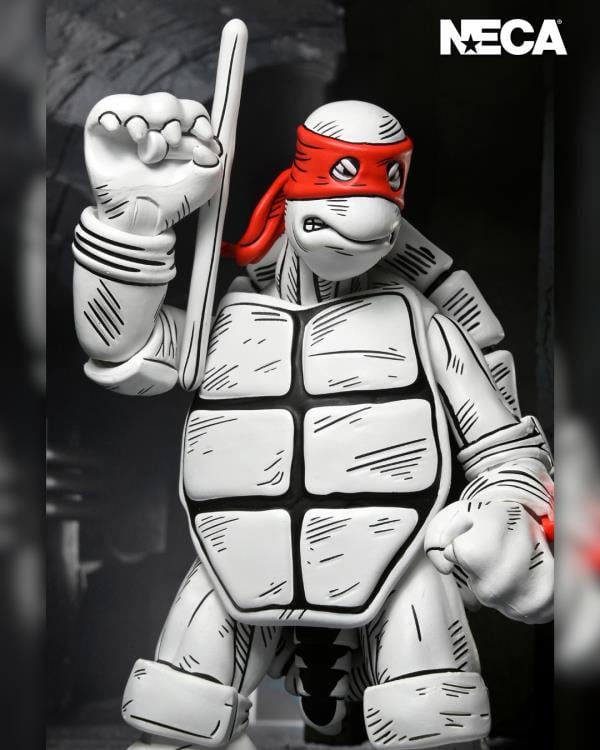 Teenage Mutant Ninja Turtles The First Sketch Turtles (Black & White) Two-Pack image 9