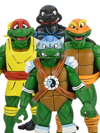 Teenage Mutant Ninja Turtles Adventures Stump Wrestling Turtles (Archie Comics) Four-Pack image 2