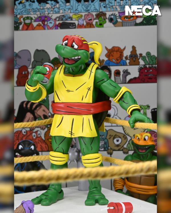 Teenage Mutant Ninja Turtles Adventures Stump Wrestling Turtles (Archie Comics) Four-Pack image 5