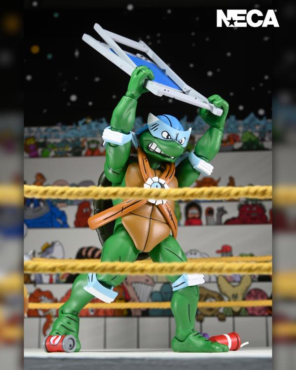 Teenage Mutant Ninja Turtles Adventures Stump Wrestling Turtles (Archie Comics) Four-Pack image 6