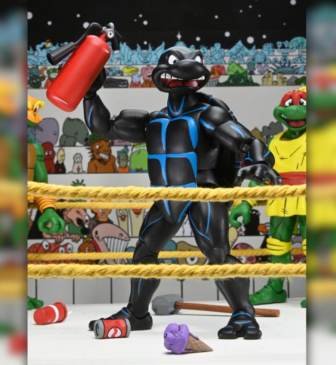 Teenage Mutant Ninja Turtles Adventures Stump Wrestling Turtles (Archie Comics) Four-Pack image 8