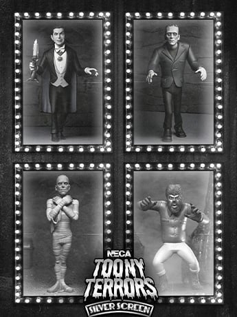 Universal Monsters Toony Terrors Silver Screen Edition Set of 4 Figures image 2