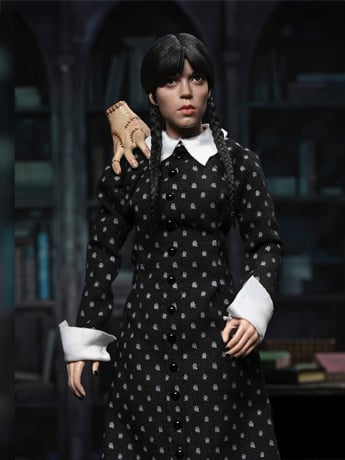 Wednesday Addams (Classic Dress) Clothed image 2