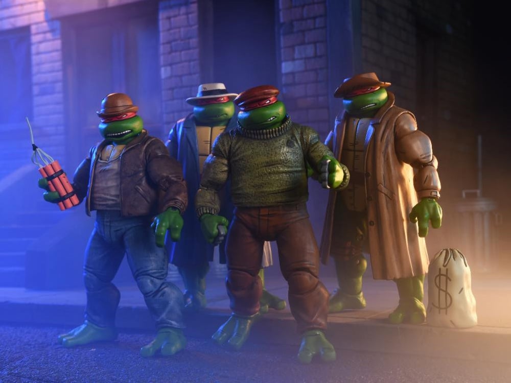 Teenage Mutant Ninja Turtles Gangster Turtles (Mirage Comics) 4-Pack (Autographed and Cased) image 1